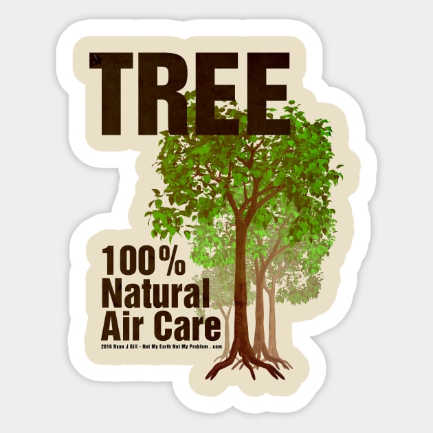 Tree: 100% Natural Air Care Sticker by NotMyEarth